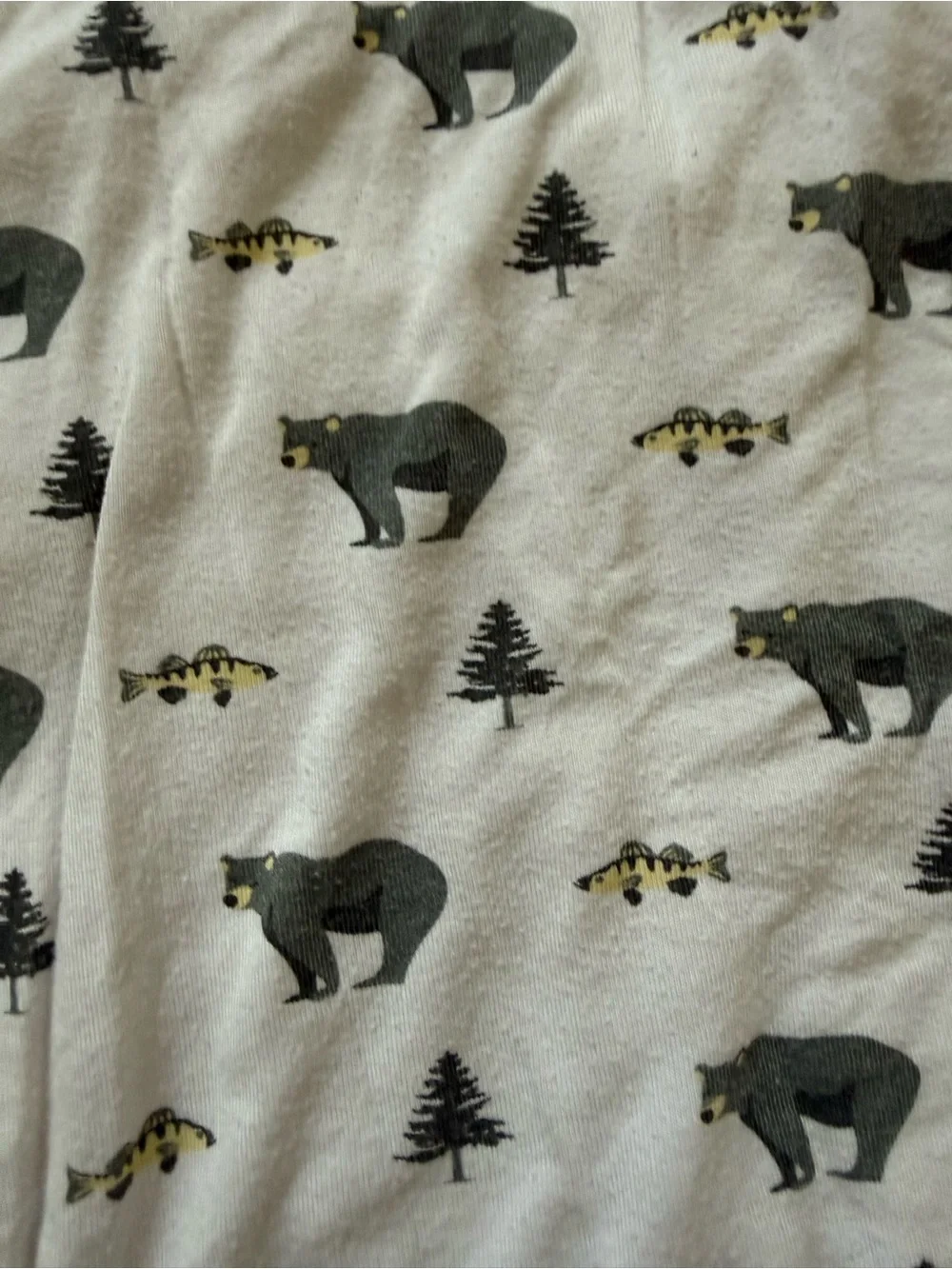 Kyte Baby Sleep Sack 1.0 tog Creek Bear/Tree/Fish Print Size 18-36 month